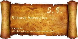 Sikora Veronika névjegykártya